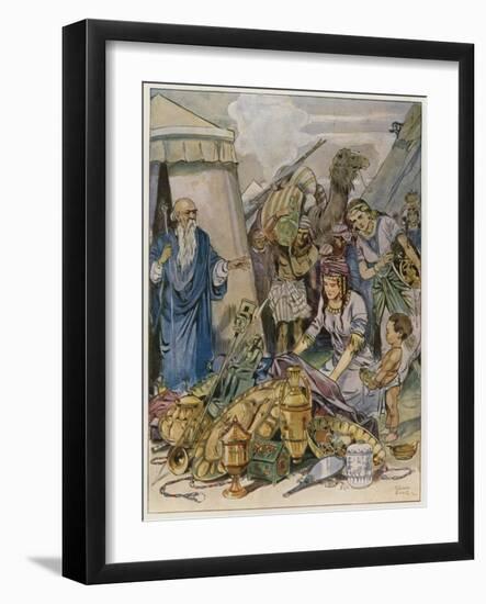 And They Came Both Men and Women, as Many as Were Willing-Hearted, and Brought Offerings-Tony Sarg-Framed Giclee Print