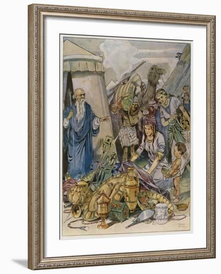 And They Came Both Men and Women, as Many as Were Willing-Hearted, and Brought Offerings-Tony Sarg-Framed Giclee Print