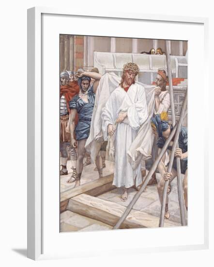 And They Put Him in His Own Raiment for 'The Life of Christ'-James Jacques Joseph Tissot-Framed Giclee Print