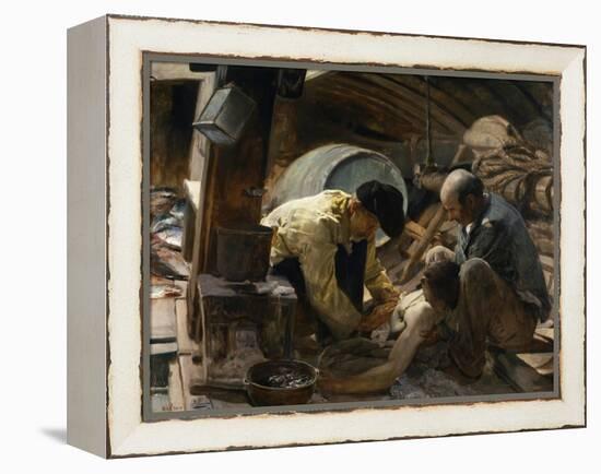 And They Still Say Fish Is Expensive, 1894-Joaquin Sorolla y Bastida-Framed Premier Image Canvas