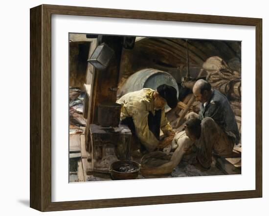 And They Still Say Fish Is Expensive, 1894-Joaquin Sorolla y Bastida-Framed Giclee Print