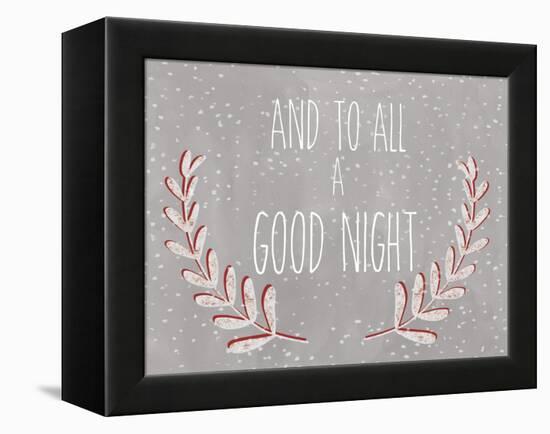 And to all a good night-Erin Clark-Framed Premier Image Canvas