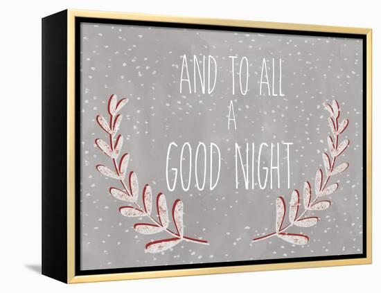 And to all a good night-Erin Clark-Framed Premier Image Canvas