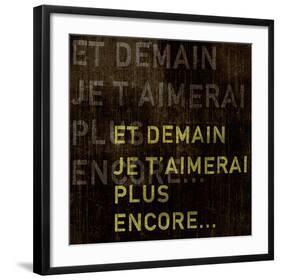 And Tomorrow I'll Love You Even More-Tom Frazier-Framed Art Print