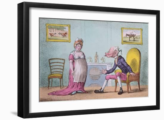And Would'st Thou Turn the Vile Reproach on Me?-James Gillray-Framed Giclee Print