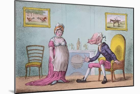 And Would'st Thou Turn the Vile Reproach on Me?-James Gillray-Mounted Giclee Print