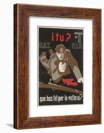 And You What Have You Done for Victory?-null-Framed Photographic Print