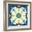 Andalucia Tiles A Blue and Yellow-Silvia Vassileva-Framed Art Print