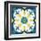 Andalucia Tiles A Blue and Yellow-Silvia Vassileva-Framed Art Print