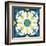 Andalucia Tiles A Blue and Yellow-Silvia Vassileva-Framed Art Print