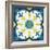 Andalucia Tiles A Blue and Yellow-Silvia Vassileva-Framed Art Print