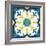 Andalucia Tiles A Blue and Yellow-Silvia Vassileva-Framed Art Print