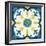 Andalucia Tiles A Blue and Yellow-Silvia Vassileva-Framed Art Print