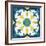 Andalucia Tiles A Blue and Yellow-Silvia Vassileva-Framed Art Print