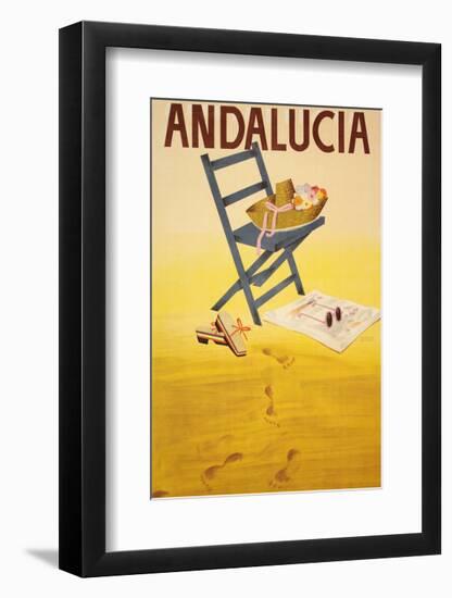 Andalucia-Vintage Poster-Framed Art Print