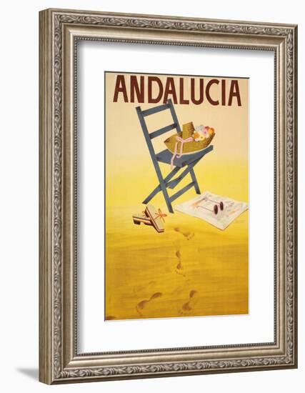 Andalucia-Vintage Poster-Framed Art Print