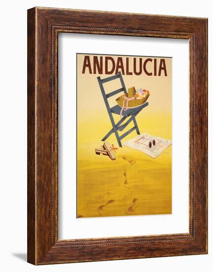 Andalucia-Vintage Poster-Framed Art Print