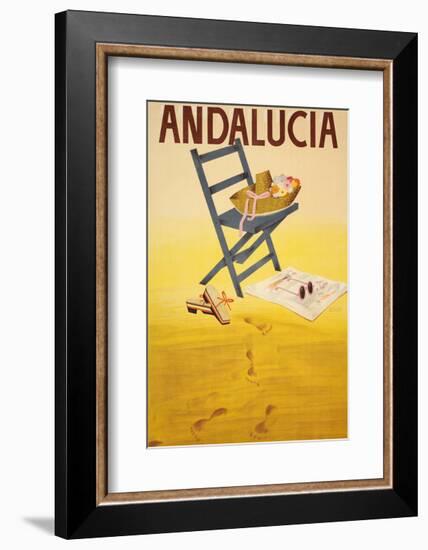 Andalucia-Vintage Poster-Framed Art Print