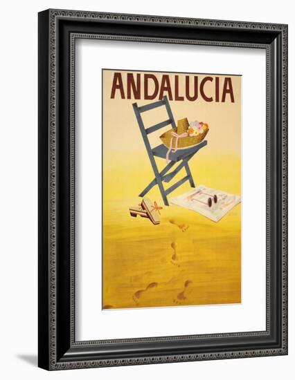 Andalucia-Vintage Poster-Framed Art Print