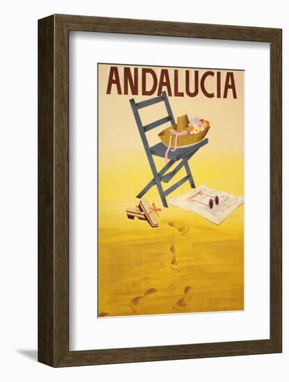 Andalucia-Vintage Poster-Framed Art Print