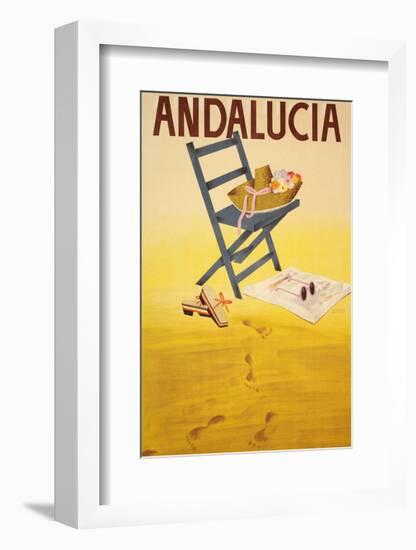 Andalucia-Vintage Poster-Framed Art Print