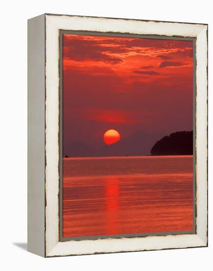 Andaman Sea Glows With Reflected Sunset, Thailand-Merrill Images-Framed Premier Image Canvas