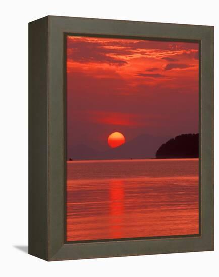 Andaman Sea Glows With Reflected Sunset, Thailand-Merrill Images-Framed Premier Image Canvas