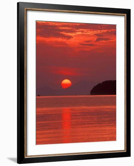 Andaman Sea Glows With Reflected Sunset, Thailand-Merrill Images-Framed Photographic Print