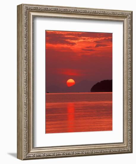 Andaman Sea Glows With Reflected Sunset, Thailand-Merrill Images-Framed Photographic Print