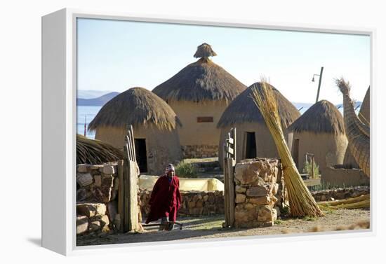Andean Eco-Village Inca Utama, Lake Titicaca, Huatajata, Bolivia-Kymri Wilt-Framed Premier Image Canvas