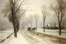 The Woods in Silver and Gold-Anders Andersen-Lundby-Framed Giclee Print