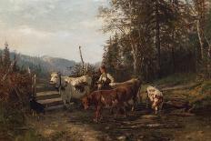 Carrying Hay, 1860-Anders Askevold-Giclee Print