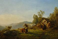 Carrying Hay, 1860-Anders Askevold-Giclee Print