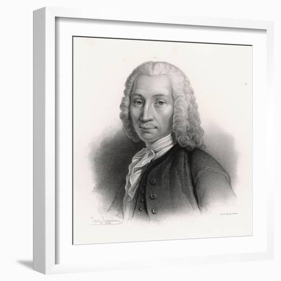 Anders Celsius Swedish Astronomer Gave His Name to Centigrade Temperature Scale-J.g. Sandberg-Framed Art Print