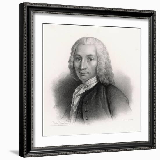 Anders Celsius Swedish Astronomer Gave His Name to Centigrade Temperature Scale-J.g. Sandberg-Framed Art Print