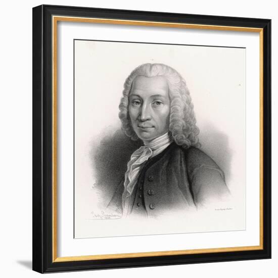 Anders Celsius Swedish Astronomer Gave His Name to Centigrade Temperature Scale-J.g. Sandberg-Framed Art Print