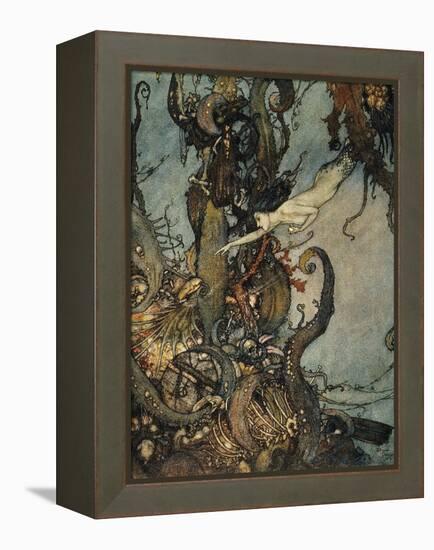 Andersen: Little Mermaid-Edmund Dulac-Framed Premier Image Canvas