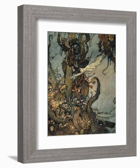 Andersen: Little Mermaid-Edmund Dulac-Framed Giclee Print