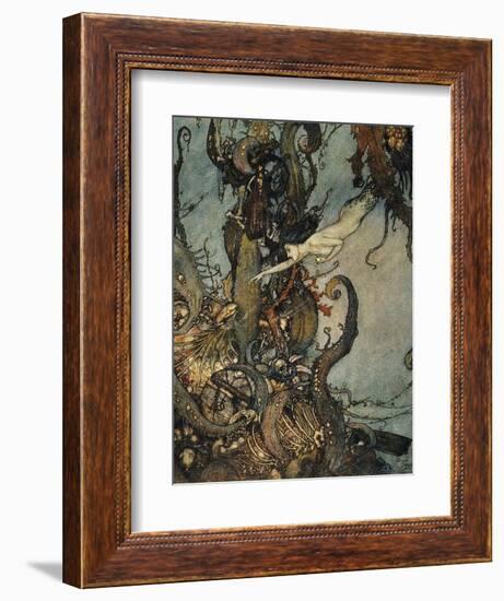 Andersen: Little Mermaid-Edmund Dulac-Framed Giclee Print