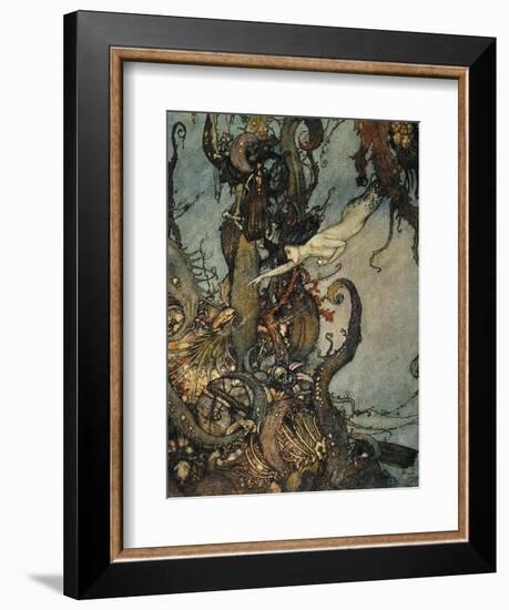 Andersen: Little Mermaid-Edmund Dulac-Framed Giclee Print