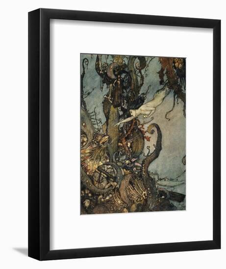Andersen: Little Mermaid-Edmund Dulac-Framed Premium Giclee Print