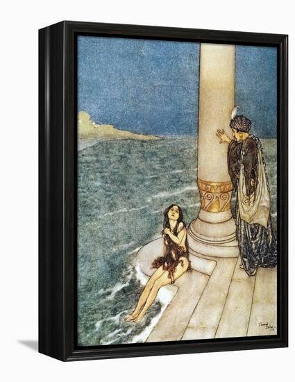 Andersen: Little Mermaid-Edmund Dulac-Framed Premier Image Canvas