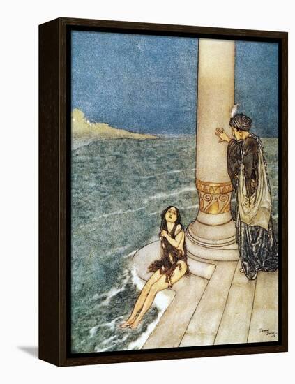 Andersen: Little Mermaid-Edmund Dulac-Framed Premier Image Canvas