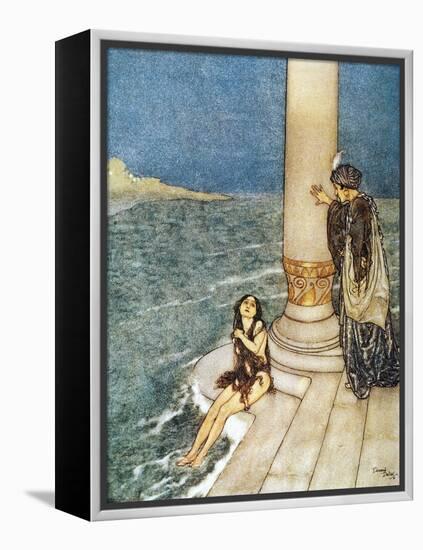 Andersen: Little Mermaid-Edmund Dulac-Framed Premier Image Canvas