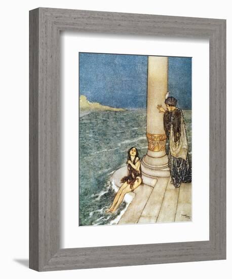 Andersen: Little Mermaid-Edmund Dulac-Framed Giclee Print