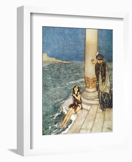 Andersen: Little Mermaid-Edmund Dulac-Framed Giclee Print