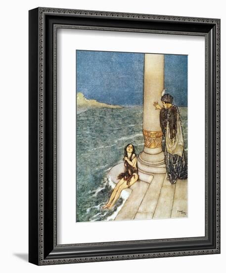 Andersen: Little Mermaid-Edmund Dulac-Framed Giclee Print