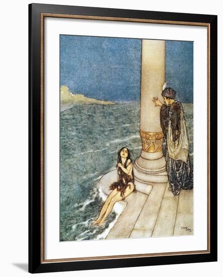 Andersen: Little Mermaid-Edmund Dulac-Framed Giclee Print