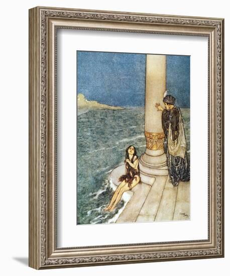 Andersen: Little Mermaid-Edmund Dulac-Framed Premium Giclee Print