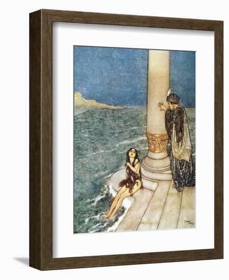 Andersen: Little Mermaid-Edmund Dulac-Framed Premium Giclee Print